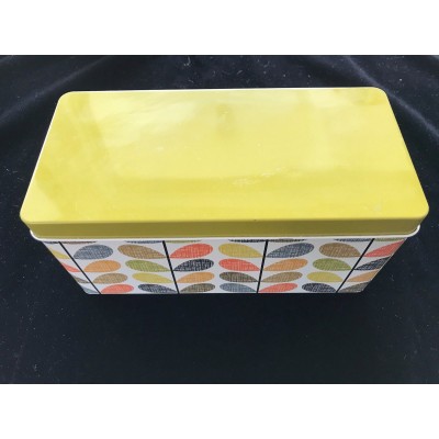 Orla Kiely Multi Linear Stem Pattern Rec Storage Tin Box Discontinued #2   372397201454